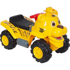 Каталка TOKIDS тигр, баскетбольное кольцо + 3 мячика, 2 в 1, желтый yellow 606cm