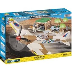 Конструктор COBI Пластиковый Самолет Supermarine Spitfire Desert Airstrip - COBI-5545
