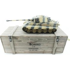 Радиоуправляемый танк Torro King Tiger (башня Henschel) ВВ-пушка, деревянная коробка RTR масштаб 1:16 2.4G - TR1112200600