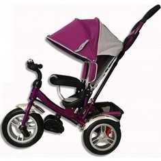Велосипед трехколесный Jaguar + фара (надув. колеса) / Фиолетовый / Purple