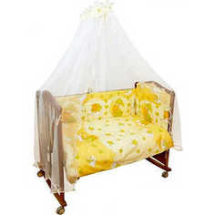 Комплект в кроватку Сонный Гномик Мишкин сон 7 предметов (бежевый) 703/4