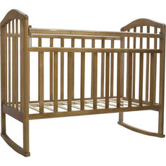 Кроватка Антел Алита-2 колеса/качалка бук