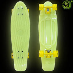 RT 402E-Y Скейтборд Big Fishskateboard GLOW 27 винил 68,6х19 с сумкой YELLOW/yellow
