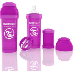 Twistshake Антиколиковая бутылочка для кормления 260 мл. Фиолетовая (780011)
