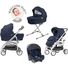Коляска 4 в 1 Inglesina Trilogy System Quattro на шасси Trilogy White