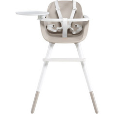 Стульчик для кормления Micuna OVO Т-1771 LUXE ICE (white/natural) кожаные ремни white