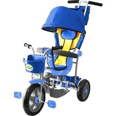 Велосипед трехколесный GALAXY Л001 Лучик с капюшоном синий