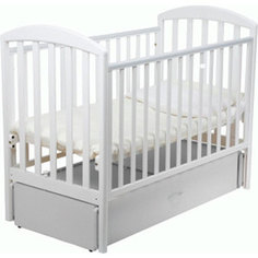 Кроватка Papaloni Джованни 120х60см с маятником белый