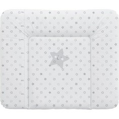 Матраc пеленальный Ceba Baby 70*85 см мягкий на комод Stars grey W-134-066-260