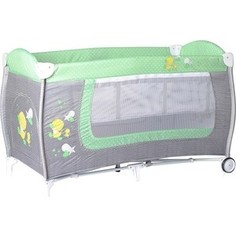 Манеж Lorelli Danny 2 Серо-зеленый/ Grey&Green Za Za 1818