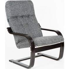 Кресло Мебелик Сайма ткань муссон, каркас венге