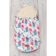 Конверт меховой AmaroBaby little traveler 105х45 цветы (amaro-60lt-cv)