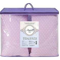 Подушка для беременных AmaroBaby 170х25 (сердечки розовые) (amaro-4001-sr)