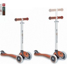 Самокат 3-х колесный Y-Scoo GLOBBER My Free NEW Technology red с блокировкой колес (5947)