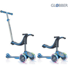 Самокат 3-х колесный Globber 454-130 GLOBBER EVO 4 in 1 PLUS Blue (6654)