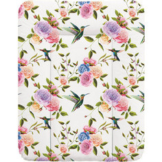 Пеленальный матрас Ceba Baby 70x50 см Flora Fauna мягкий на комод W-143(Flores W-143-099-546) (123756)