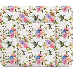 Пеленальный матрас Ceba Baby 70x85 см Flora Fauna мягкий на комод W-134(Flores W-134-099-546) (123777)