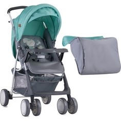 Прогулочная коляска Lorelli Terra с накидкой на ножки Серо-зеленый/ Grey&Green Bunnies 1837