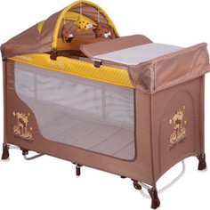 Манеж Lorelli San Remo 2 Rocker / Бежево-желтый / Beige&Yellow Family 1803 (10080091803)