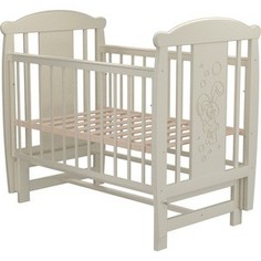 Кроватка Valle Bunny 04 маятник поперечный без ящика венге-слоновая кость