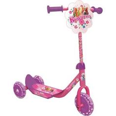 Самокат 3-х колесный 1Toy Красотка 6/5 ручка с лентами Т53990