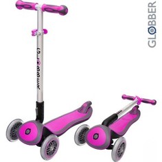 Самокат 3-х колесный Globber 446-110 ELITE S My Free Fold up RHODAMINE розовый