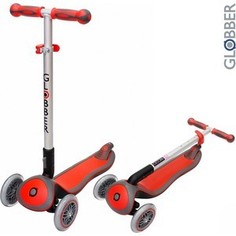 Самокат 3-х колесный Globber 446-102 ELITE S My Free Fold up RED