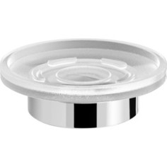 Мыльница настольная стекло Langberger (23017C) хром