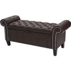 Пуф Вентал Арт Толедо коричневый (кож зам)