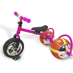 Велосипед трехколёсный Bradex с колесами в виде мячей БАСКЕТБАЙК розовый