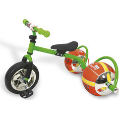 Велосипед трехколёсный Bradex с колесами в виде мячей БАСКЕТБАЙК зелёный