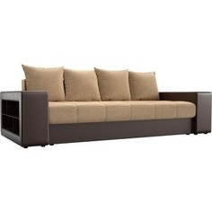 Диван прямой АртМебель Дубай микровельвет бежевый