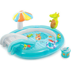 Игровой центр Intex 57129 Аллигатор с горкой 203х173х89 см