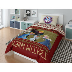 Комплект постельного белья Disney 1,5 сп, поплин, Olaf warm wishies (723648)