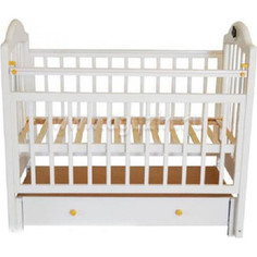 Кроватка Briciola Briciola-10 маятник продольный ящик автоматическая белая (BR1001)