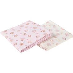 Пеленка Sweet Baby SB-K022-D, 130x90, фланель цветная с рис.(комплект, 2 шт)