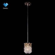 Подвесной светильник Eurosvet 3121/1 золото/прозрачный хрусталь Strotskis