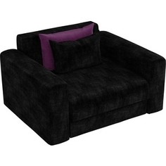 Кресло АртМебель Мэдисон микровельвет черный