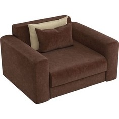 Кресло АртМебель Мэдисон микровельвет коричневый