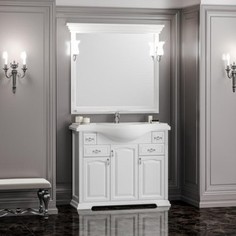Тумба с раковиной Opadiris Риспекто 100 белый матовый 9003 (Z0000012631 + Z0000008948)