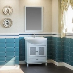 Тумба с раковиной Opadiris Омега 75 голубой R90B (Z0000012777 + Z0000001649)