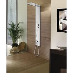 Душевая панель Bossini со смесителем, ручным и верхним душем (L00891.030)