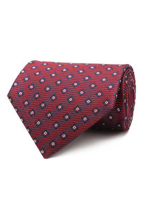 Шелковый галстук с узором Ermenegildo Zegna