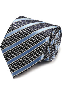 Шелковый галстук с узором Ermenegildo Zegna