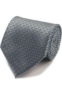 Шелковый галстук с узором Ermenegildo Zegna