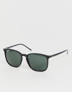 Большие квадратные солнцезащитные очки Ray-Ban 0RB4387 - Черный
