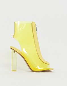 Прозрачные ботинки на каблуке ASOS DESIGN - Желтый