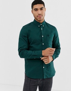 Зеленая оксфордская рубашка Fred Perry - Зеленый