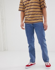 Выбеленные синие джинсы классического кроя ASOS DESIGN - Синий