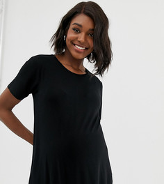 Черная футболка с разрезом сзади ASOS DESIGN - Черный